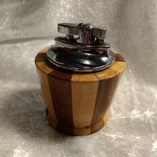 Vintage Rolstar Carousel Two Tone Wooden Table Lighter Mid Century Untested uk