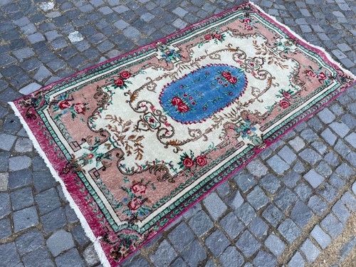 Bohemian area rug handmade - area,