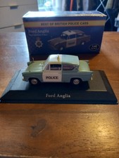 ATLAS FORD ANGLIA METROPOLITAN POLICE PANDA CAR 1967/8 DIECAST 1:43 BLUE & WHITE