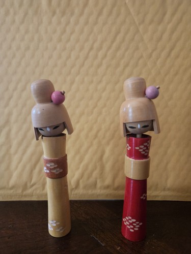 Vintage japanese kokeshi doll - kokeshi,