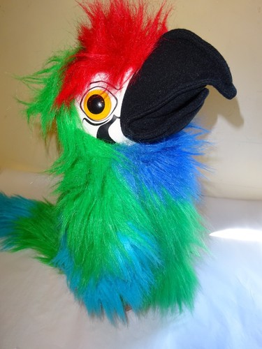 Green macaw parrot hand - green,