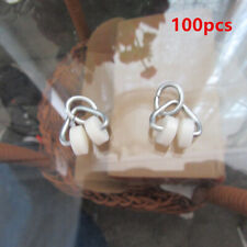 100 x METAL CURTAIN TRACK RAIL RUNNERS GLIDERS Hanging Glider Wheels
