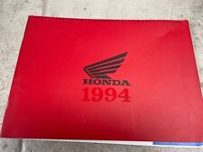 1994 Honda range Sales Brochure RVF750 RC45 Fire Blade  NSR125 XVR750 CBR 1000 