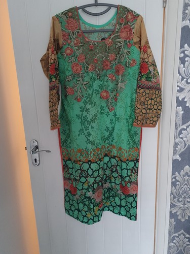 Turquoise floral embroidered - turquoise,