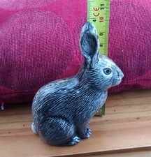 Quail ceramic rabbit figurine
