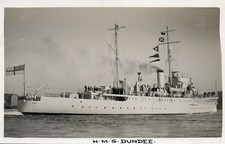 RP Military Naval Postcard - H.M.S. Dundee.  Abrahams.