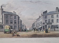 1832 Ashton-under-Lyme Stamford Street, Gtr Manchester. Antique print. J Harwood