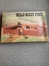 Vintage Boxed Timpo Wild West Fort, Play Mat, Figures And Extra Figures