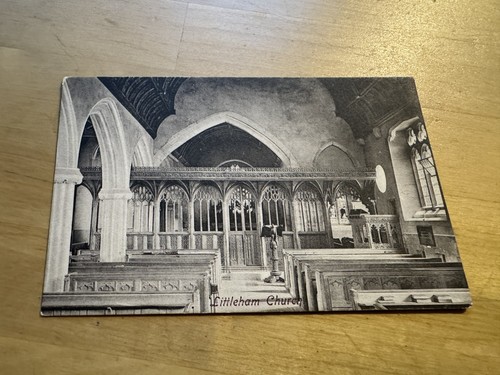 Postcard littleham church - postcard,