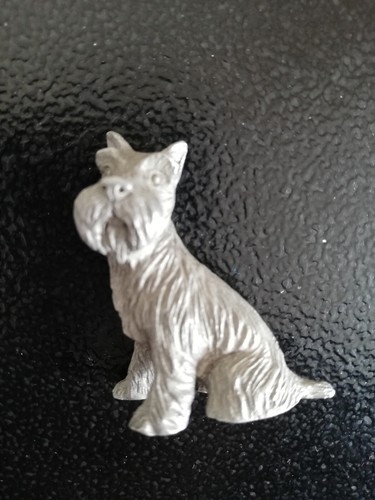 Pewter metal scottish - pewter, terrier