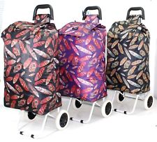 47L X Large 2 Wheel Shopping Trolley Light Weight Strong Folding Cart Shopper