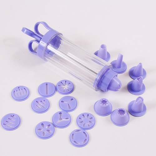 Purple cookie press pump set - purple,