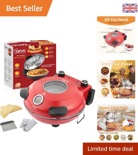 Red electric pizza oven - electric,