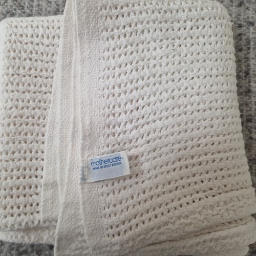 Mothercare pram blanket white - pram,