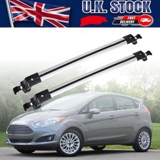 For Ford Fiesta MK 6 7 2014-2024 Lockable Aluminium Car Roof Rack Bars Carrier #