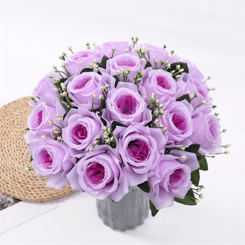 Heads silk rose artificial - heads,