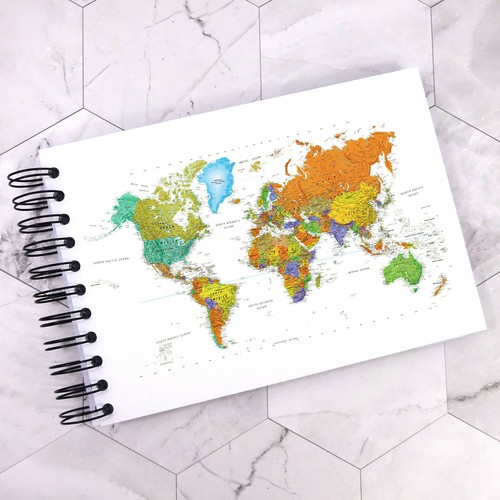 Splash world map - a3/a4/a5,