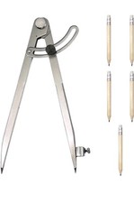 Professional Woodworking Compass with Wing and Pencil Holder (PACK OF 5) (A)