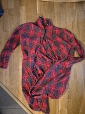 Red Plaid Night Shirt/