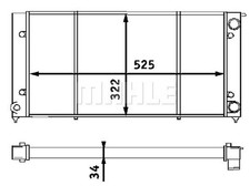 Mahle Radiator - CR340001S