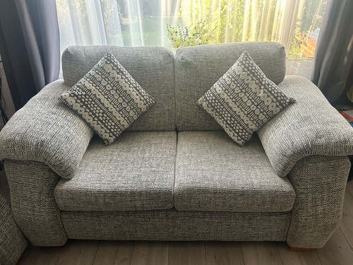 Two lovely grey sofas very - two,