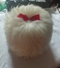 Vintage 1970s Novelty Quirky Toilet Roll Holder 100% Genuine Sheepskin. Rare
