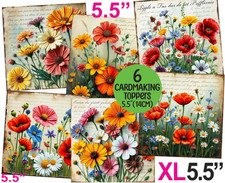 Floral card toppers female - floral,
