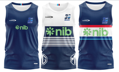 Rugby men singlet blues vest - singlet,