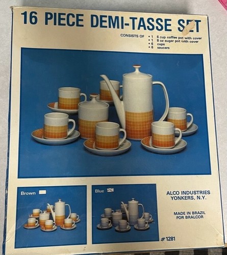 Piece demi tasse coffee set - 16,