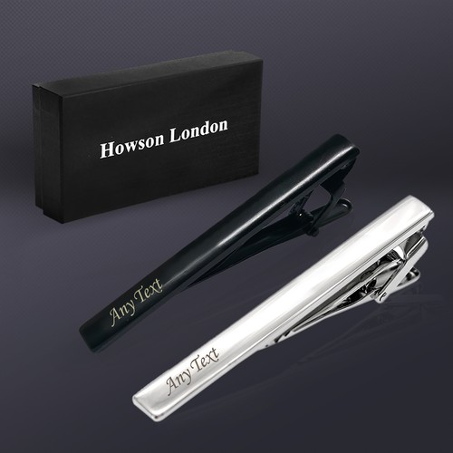 Personalised engraved tie clip - engraved,