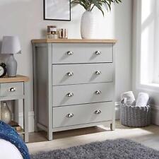 Bedroom Furniture Grey Oak Effect Chest of Drawers Bedside Wardrobe 36mm Top