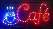 Large Bright Flashing LED CAFE