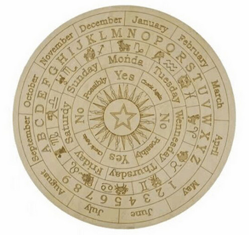 Engraved wooden pendulum - engraved,
