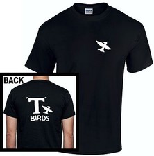 T Birds T-Shirt Grease John Travolta Top Bird Men Kids  Rydell High 80s Retro