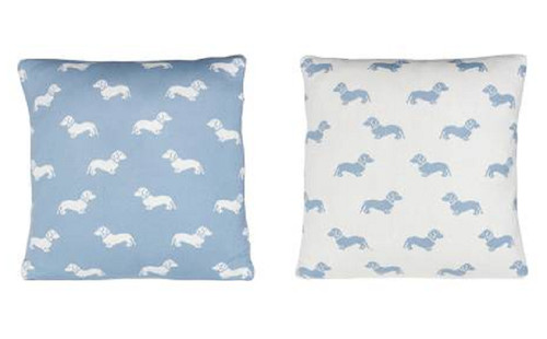 Dachshund blue cream knitted - blue,