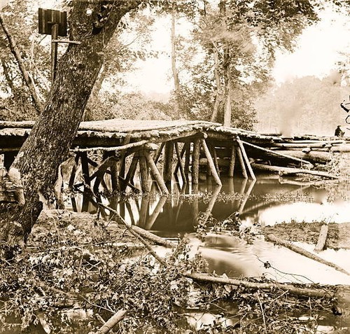 Military bridge across the - military,