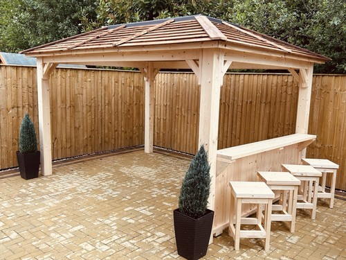 Gazebo strong wooden - 3m, x