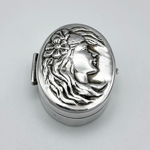 Vintage embossed pill - pill, box