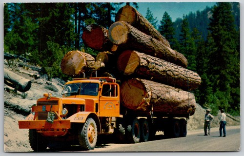 Vintage logging truck - logging,