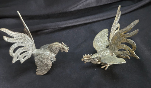 Pair vintage metal - metal, fighting