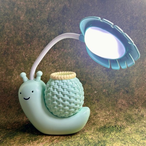 Led snail table lamp - led,