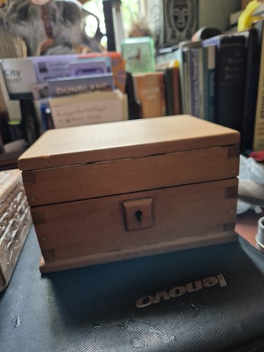 Two wooden trinket - two, boxes