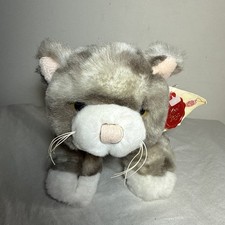 Keel Simply Soft Collection Grey Cat Plush Toy Mini Floppy Cat 20cm With Tag