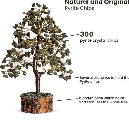 Pyrite crystal tree - tree, money