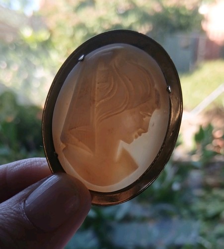 Antique gold framed - framed, cameo