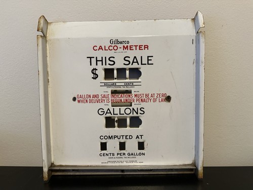 Gilbarco gas pump - pump, porcelain
