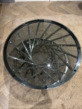 ROUND GREY/BLACK SMOKED GLASS