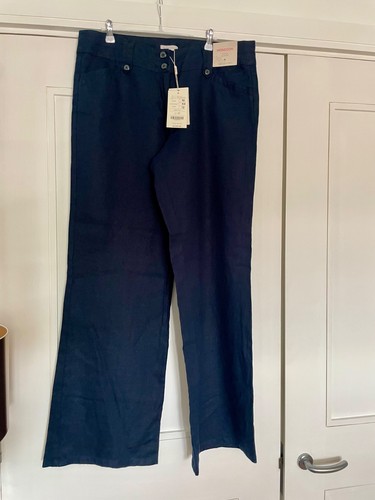 Monsoon trousers size navy - monsoon,
