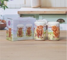 Highland cow salt pepper - highland,