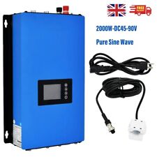 2000W LCD Solar Grid Tie Inverter w/Limiter Pure Sine Wave MPPT DC45-90V AC220V